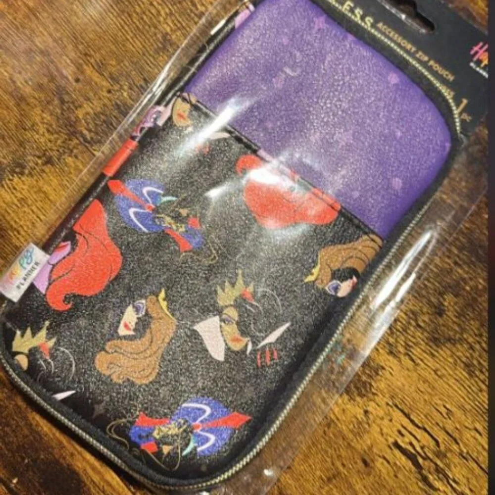 Happy Planner Disney Villains Pen Pouch Classic NEW